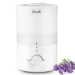 LEVOIT Umidificator cu umplere superioara 3L cu lumina de noapte, duza rotativa la 360 deg, umidificator sigur pentru masina de spalat vase, umidificator pentru camera linistita, difuzor de aroma 25H pentru dormitor Plante din camera copiilor Baby - Img 4