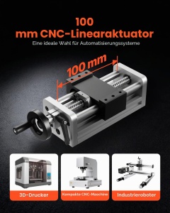Linearantrieb CNC VEVOR CFJY90-1605-C-100-SL, 100 mm, cu Handrad, Precizie C7 - Img 2
