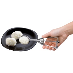 Lingura de inghetata Silit din otel inoxidabil 22,5 cm, lingura de inghetata cu ejector, lingura pentru linguri ovale de inghetata, orez, chiftelute de pepene galben, aluat de prajituri - Img 7