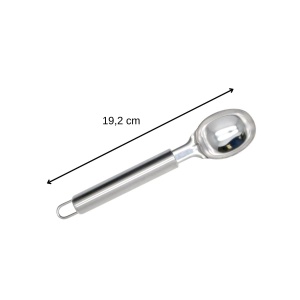 Lingura de servire Fackelmann, inox, 19 cm, pentru inghetata si deserturi - Img 3