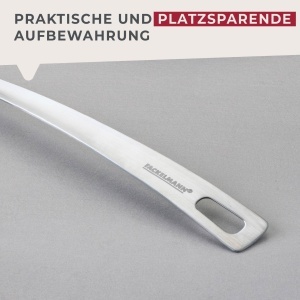 Lingura de strecurat Fackelmann Essential din otel inoxidabil multifunctionala 33 cm - Img 4