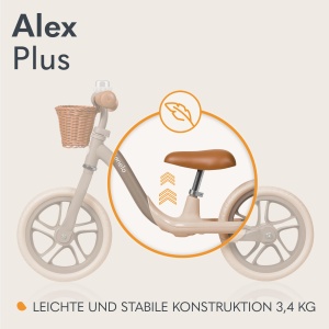 Lionelo Alex Plus Bicicleta Fara Pedale Copii 3 Ani EVA Roti 305 cm - Img 7