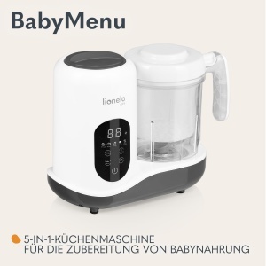 Lionelo Babymenu Masina multifunctionala pentru prepararea hranei bebelusilor 4 programe Alb - Img 2