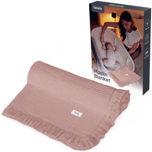 Lionelo Bamboo Blanket Babydecke 100x70cm 100 Bumbac Antibacterian