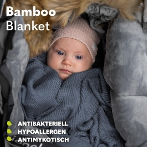 Lionelo Bamboo Blanket Paturica Bebelusi 100x75cm Roz 100 Bumbac Antibacterian - Img 6