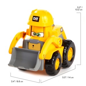 Loader cu roti Caterpillar 82445A, 18 cm, sunete interactive, culoare neagra - Img 6