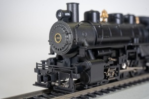 Locomotiva cu abur Bachmann 2-6-2 Boston Maine, metalica, cu functie de fum, neagra - Img 3