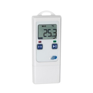 Logger digital TFA Dostmann LOG40 pentru temperatura, 40.000 date, USB, alb