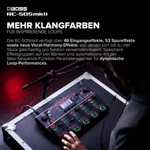 Loop Station BOSS RC-505mkII cu 5 Phrasenspuri, 32 Bit, Efecte Multiple - Img 6
