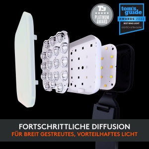 Lumina de streaming LED Logitech for Creators Litra Glow Premium cu TrueSoft - Pentru conferinte video, intalniri Zoom, suport reglabil si control al aplicatiilor desktop pentru PC/Mac - Graphite - Img 4