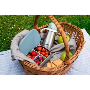 Lunchbox BEABA, 760mL, inox, grialbastru, 100 etansa - Img 6