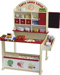 Magazin de jucarii Roba Tante Emma, cu accesorii, din lemn, 113x103x75 cm