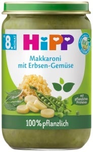 Mancarica HiPP Bio cu Makaroni si Legume, 220g, 6 pachete