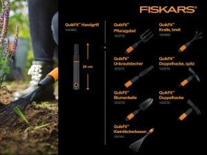 Maner Fiskars QuikFit 1000663 24 cm Aluminiu NegruPortocaliu - Img 4