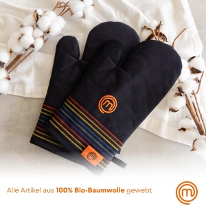 Manusi de cuptor MasterChef, 100 bumbac, rezistente la caldura, design multicolor - Img 4