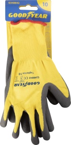 Manusi de Protectie Goodyear, Nylon Galben, Marimea 10, Cu Latexschaum - Img 3