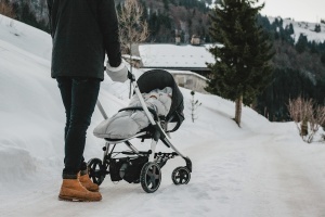 Manusi pentru copii BEABA, impermeabile, fleece, gri melanj - Img 6
