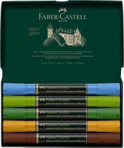Marker acquarel Faber-Castell Albrecht Durer, 5 culori, pigmentat - Img 3