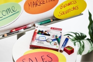 Marker pentru Whiteboard STABILO MARKdry, cu mina XXL, 100 lemn PEFC - Img 6