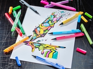 Marker STABILO pointMax cu varf din nylon de 0,8 mm, multiple culori - Img 7