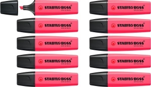 Marker Text STABILO BOSS ORIGINAL, 2-5 mm, Anti-Dry-Out, Refila
