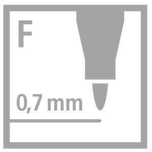 Marker universal STABILO OHPen, 0.7 mm, negru, rezistent la apa - Img 5