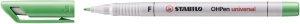 Marker universal STABILO OHPen 85236 F, verde, cu tinta permanenta, 3 grosimi - Img 2