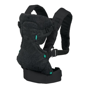 Marsupiu Infantino Flip Advanced 4-in-1 Ergonomic Negru Denim 36-145 kg - Img 7