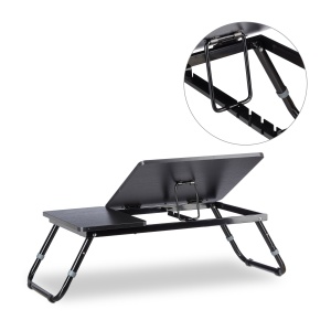 Masa pentru laptop Relaxdays, 40 x 75 x 35 cm, ajustabila, neagra - Img 6