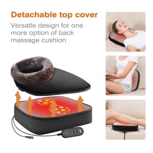 Masajer electric pentru picioare Snailax cu functie de incalzire, 2-in-1, portabil - Img 3