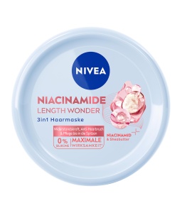 Masca de par NIVEA Niacinamid Length Wonder 3in1, 200 ml, cu Sheabutter, fara silicona - Img 1