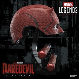 Masca de Role si Schlagstock Daredevil Hasbro, Culoare Rosie, 11 - Img 2