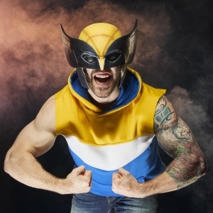 Masca Wolverine Premium Hasbro, 11, Culoare Galbena si Neagra - Img 7