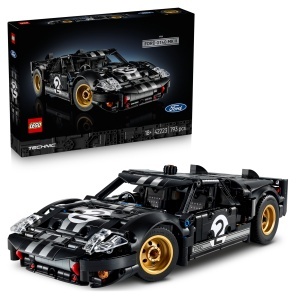 Masina de colectie LEGO Technic 1966 Ford GT40 MKII, 793 piese, V8, negru-silver