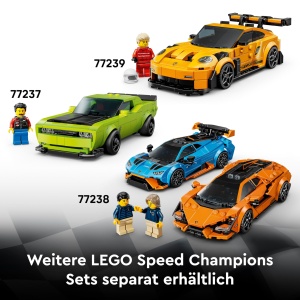 Masina de construit LEGO Speed Champions Bugatti Centodieci, 291 piese, cu minifigurina - Img 7