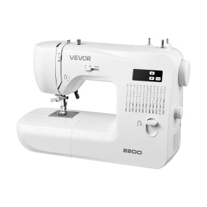 Masina de cusut digitala VEVOR 2200, 60 modele cusaturi, motor puternic, alb - Img 9