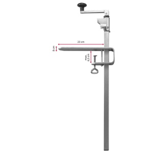 Masina de desfacut conserve Westmark Sieger Clou 40 Otel inoxidabil Montare pe masa 84 cm - Img 4