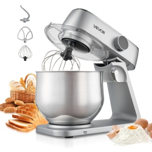 Masina de Facut Aluat VEVOR SM-1527N, 1800 W, 7.4 L, Argintie