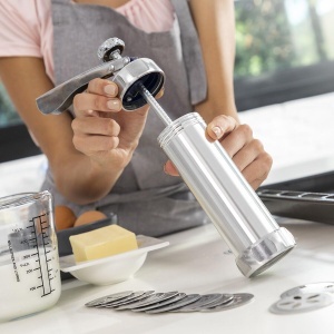 Masina de facut biscuiti InnovaGoods 2-in-1, design ergonomic, culoare rosie - Img 7