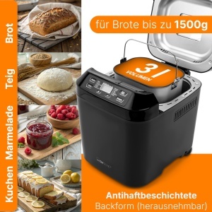 Masina de facut paine Clatronic BBA 3774, 12 programe, 3 litri, 550 W - Img 4