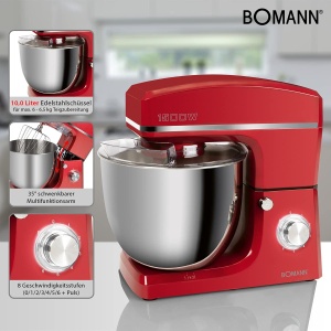 Masina de framantat Bomann KM 6036 CB, 1500W, 10L, Rosu - Img 3