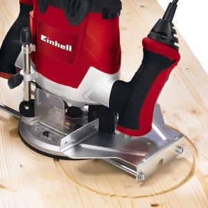 Masina de frezat Einhell TE-RO 1255 E (1200 W, colt O 6 si 8 mm, inaltime cursa 55 mm, control electronic al vitezei, blocare ax, schimbare usoara a sculei) Rosu/Negru - Img 2