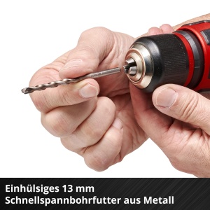 Masina de gaurit cu acumulator Einhell TE-CD 18/48 Li-i-Solo Power X-Change (Li-Ion, 18 V, cutie de viteze cu 2 trepte, functie de gaurire cu percutie inclusa, electronica de viteza, LED, fara baterie si incarcator) - Img 7