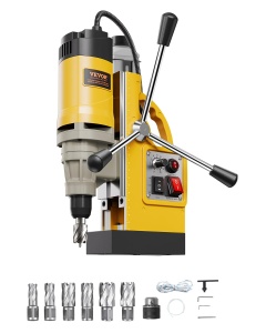 Masina de gaurit magnetica VEVOR 1400W 50mm galben viteza variabila