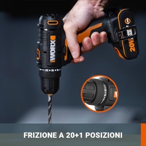 Masina de gaurit si insurubat WORX WX100, 20V, 30Nm, LED, fara acumulator - Img 2