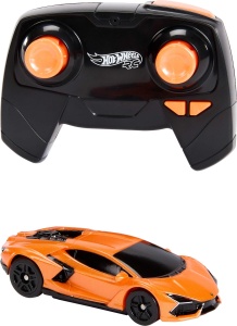 Masina de jucarie cu telecomanda Hot Wheels Lamborghini Revuelto 164, USB reincarcabila, Turbo - Img 5