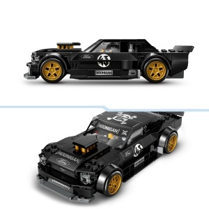 Masina de Jucarie LEGO Speed Champions Ken Block 1965 Ford Mustang Hoonicorn V1, 345 Piese - Img 3