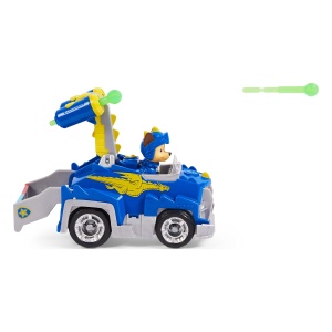Masina de Jucarie PAW PATROL Chase cu Figurina Caine in Riter, 15 cm, Design Dragon - Img 5
