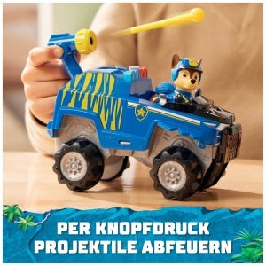 Masina de jucarie PAW PATROL Jungle Pups - Vehicul Tiger cu figura Chase, 3 ani - Img 4