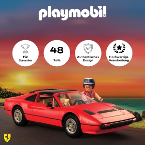 Masina de Jucarie PLAYMOBIL Ferrari 308 GTS Quattrovalvole, Figurine incluse, 48 piese - Img 3